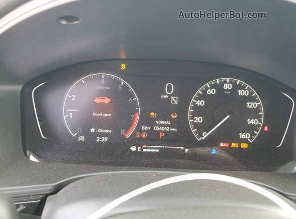 2HGFE2F57RH553300 2024 HONDA CIVIC Black Սարքավորումների վահանակի տեսք