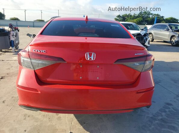2HGFE2F57SH501672 2025 HONDA CIVIC Red Вид ззаду