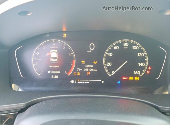 2HGFE2F57SH563699 2025 HONDA CIVIC Blue Vista del cuadro de instrumentos