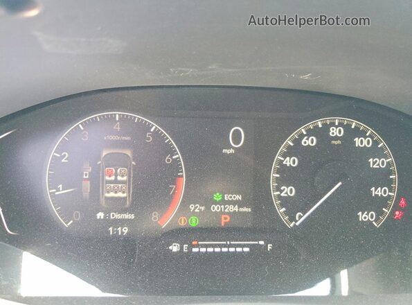 2HGFE2F57TH566264 2026 HONDA CIVIC White Vista del cuadro de instrumentos