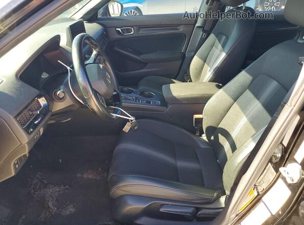 2HGFE2F58NH505007 2022 HONDA CIVIC Black წინა სალონის ხედი
