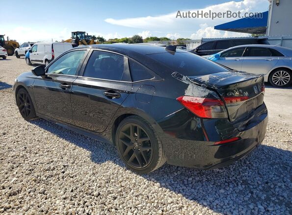 2HGFE2F58NH505007 2022 HONDA CIVIC Black უკანა მარცხენა