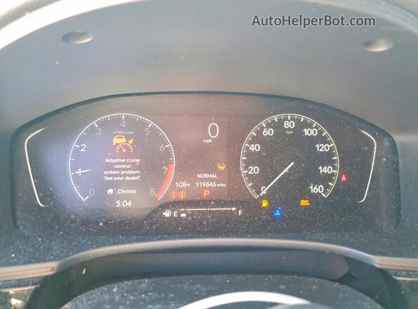 2HGFE2F58NH505007 2022 HONDA CIVIC Black ხელსაწყოთა პანელის ხედი