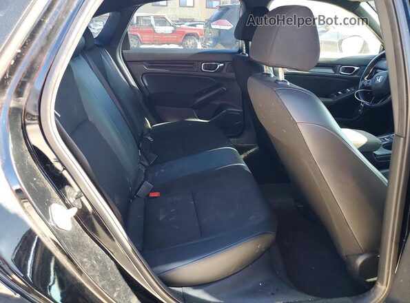 2HGFE2F58NH505007 2022 HONDA CIVIC Black უკანა სავარძლების ხედი