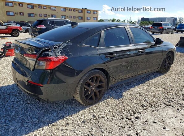 2HGFE2F58NH505007 2022 HONDA CIVIC Black უკანა მარჯვენა