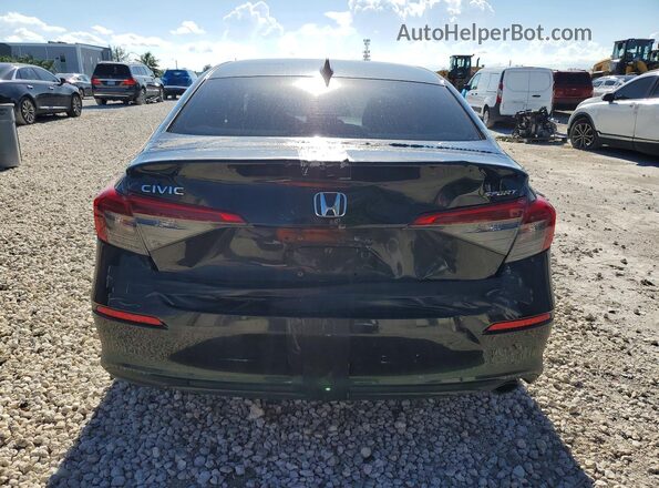 2HGFE2F58NH505007 2022 HONDA CIVIC Black უკანა ხედი