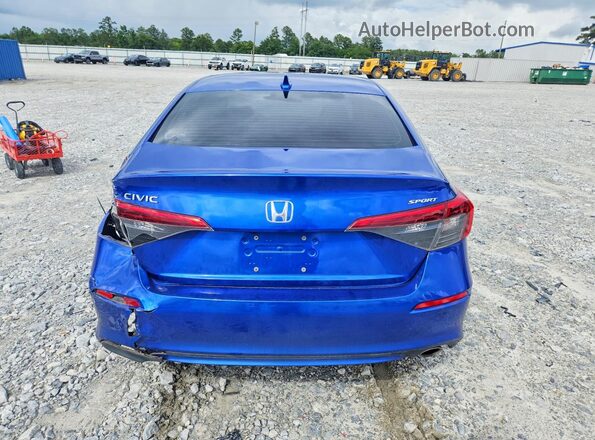 2HGFE2F58NH531042 2022 HONDA CIVIC Blue Rear view