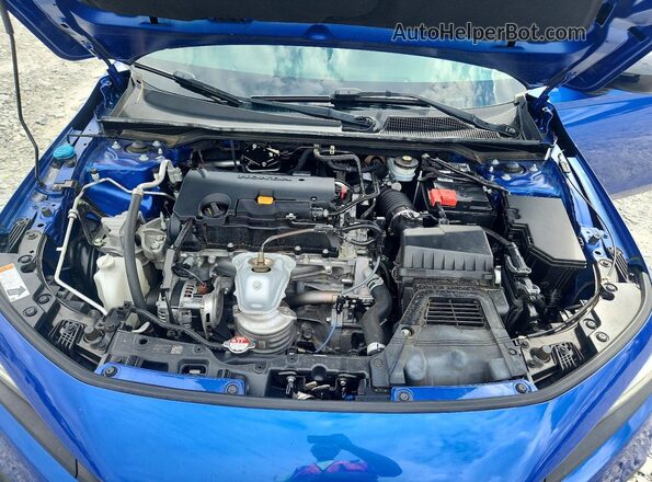 2HGFE2F58NH531042 2022 HONDA CIVIC Blue Rear interior view