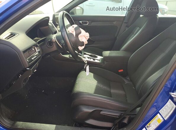 2HGFE2F58NH576174 2022 HONDA CIVIC Blue Front interior view