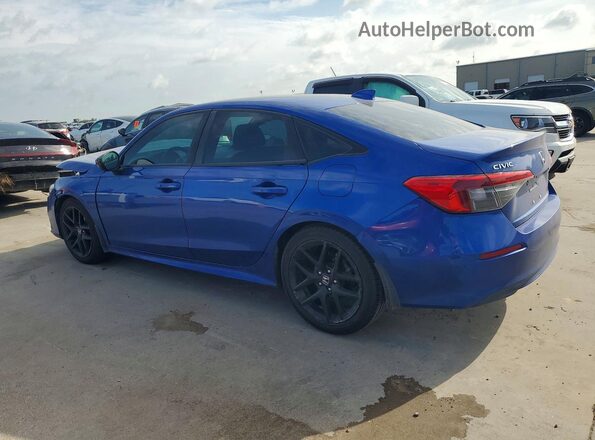 2HGFE2F58NH576174 2022 HONDA CIVIC Blue Rear left
