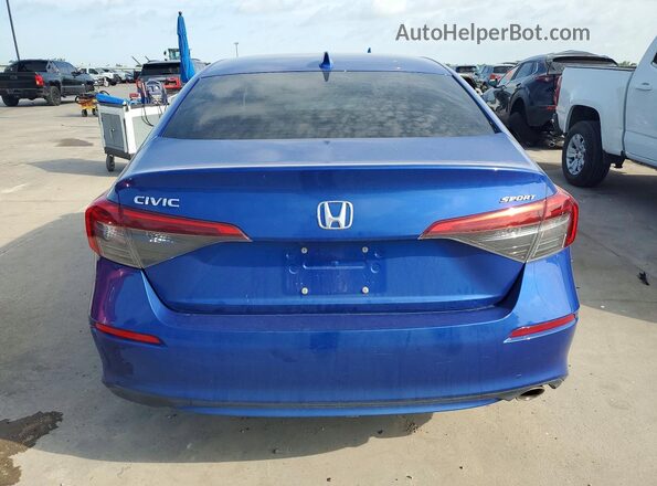 2HGFE2F58NH576174 2022 HONDA CIVIC Blue Rear view