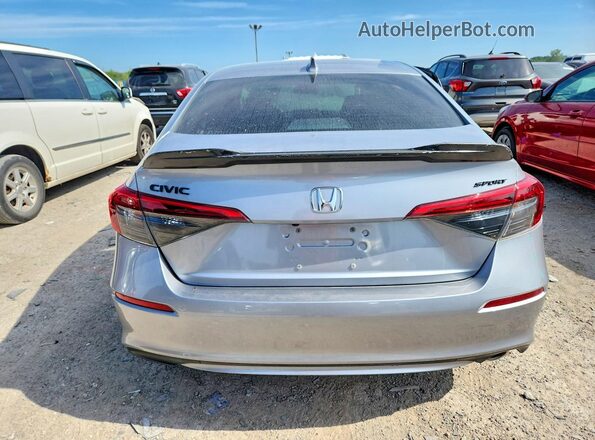 2HGFE2F58NH602627 2022 HONDA CIVIC Silver უკანა ხედი