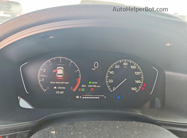 2HGFE2F58NH602627 2022 HONDA CIVIC Silver ხელსაწყოთა პანელის ხედი