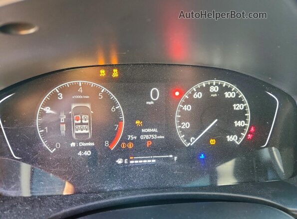 2HGFE2F58PH500845 2023 HONDA CIVIC Gray Вид щитка приладів