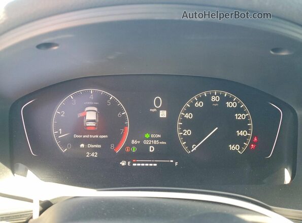 2HGFE2F58PH552055 2023 HONDA CIVIC Серый Вид щитка приборов