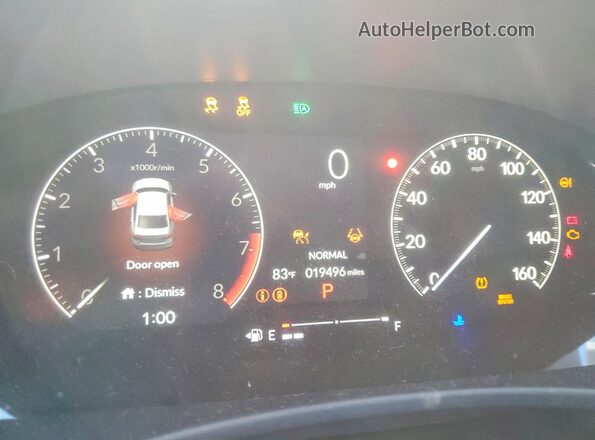 2HGFE2F58PH553738 2023 HONDA CIVIC Серебряный Вид щитка приборов