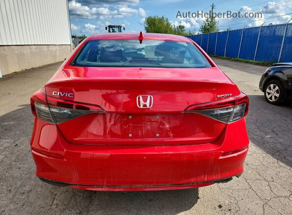 2HGFE2F58RH116888 2024 HONDA CIVIC Red Вид ззаду