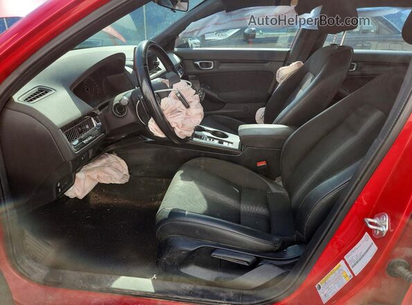 2HGFE2F58RH116888 2024 HONDA CIVIC Red Вид салону спереду