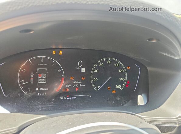2HGFE2F58RH516241 2024 HONDA CIVIC Gray Vista del cuadro de instrumentos