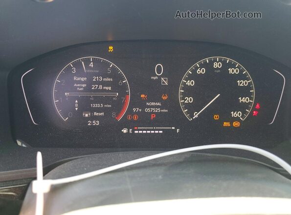 2HGFE2F58RH534111 2024 HONDA CIVIC Charcoal Вид щитка приладів
