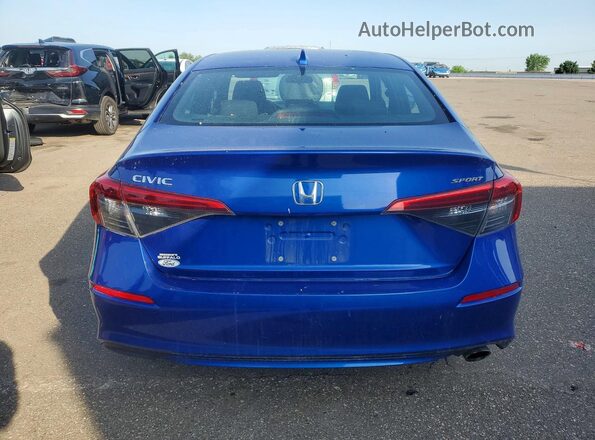 2HGFE2F58RH555976 2024 HONDA CIVIC Blue Widok z tyłu