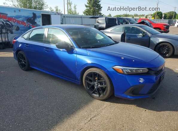 2HGFE2F58RH555976 2024 HONDA CIVIC Blue Przód prawy