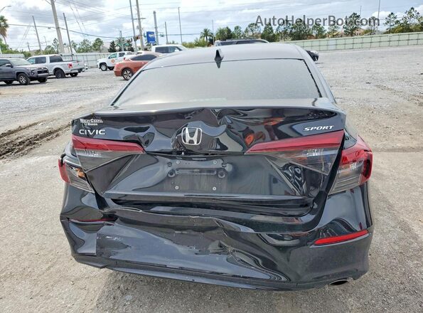 2HGFE2F58SH583119 2025 HONDA CIVIC Black Widok z tyłu