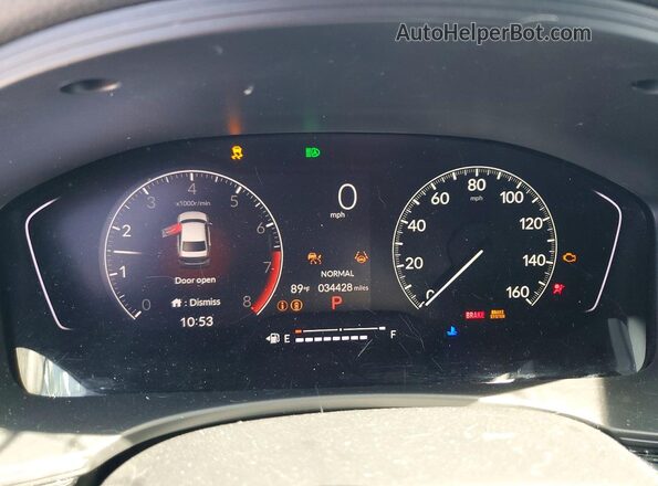 2HGFE2F58SH585209 2025 HONDA CIVIC Red Widok zestawu wskaźników
