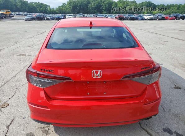 2HGFE2F58TH503142 2026 HONDA CIVIC Red Rear view
