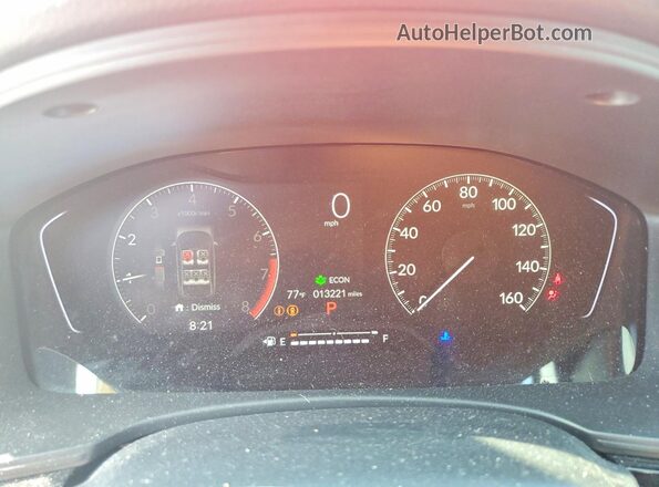 2HGFE2F58TH503142 2026 HONDA CIVIC Red Instrument cluster view