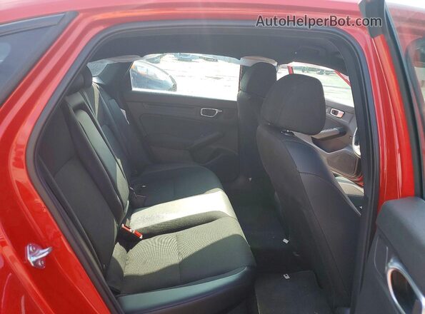 2HGFE2F58TH503142 2026 HONDA CIVIC Red Rear seats view