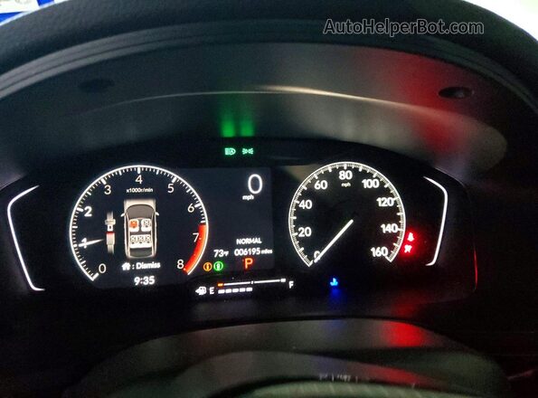 2HGFE2F58TH533242 2026 HONDA CIVIC White Vista del cuadro de instrumentos