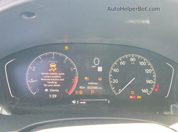 2HGFE2F58TH573756 2026 HONDA CIVIC Silver Instrument cluster view