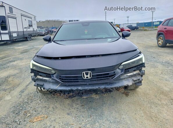 2HGFE2F59NH127280 2022 HONDA CIVIC Black Front view