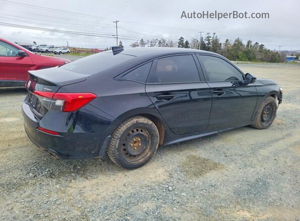 2HGFE2F59NH127280 2022 HONDA CIVIC Black Rear right