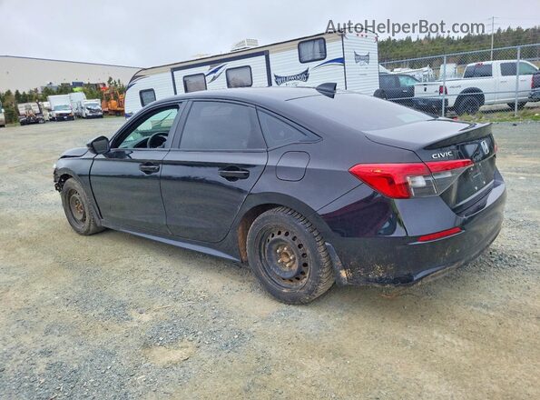 2HGFE2F59NH127280 2022 HONDA CIVIC Black Rear left