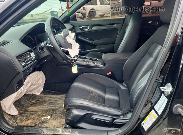 2HGFE2F59NH127280 2022 HONDA CIVIC Black Front interior view