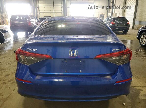 2HGFE2F59NH531213 2022 HONDA CIVIC Blue Vista trasera