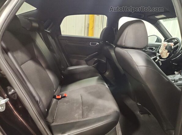 2HGFE2F59NH578063 2022 HONDA CIVIC Black Вид задніх сидінь