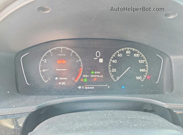 2HGFE2F59NH599592 2022 HONDA CIVIC White Սարքավորումների վահանակի տեսք
