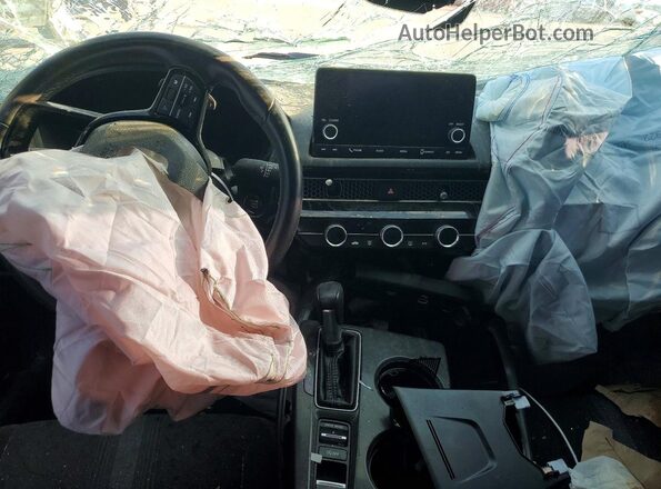 2HGFE2F59NH610588 2022 HONDA CIVIC Gray Widok deski rozdzielczej