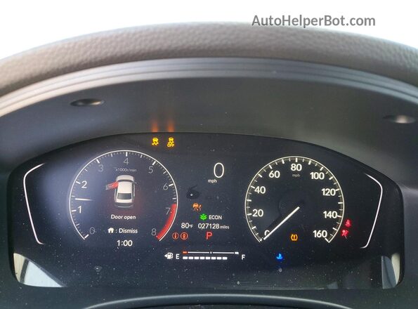 2HGFE2F59PH514964 2023 HONDA CIVIC Синий Вид щитка приборов