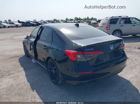 2HGFE2F59PH516908 2023 HONDA CIVIC Black Trasero izquierdo