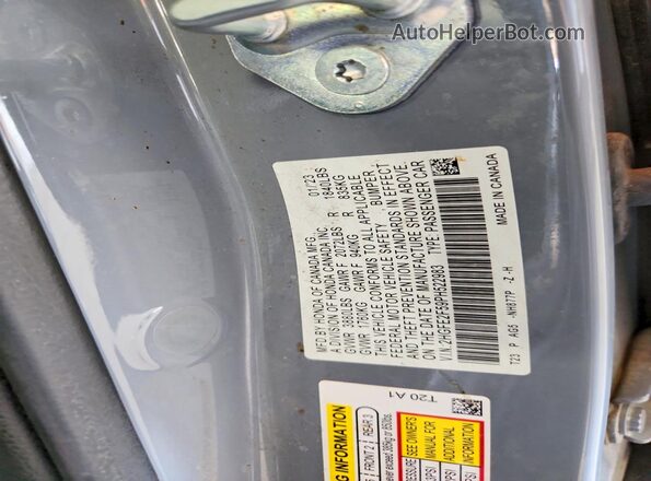 2HGFE2F59PH522983 2023 HONDA CIVIC Серый Вид подкапотного пространства