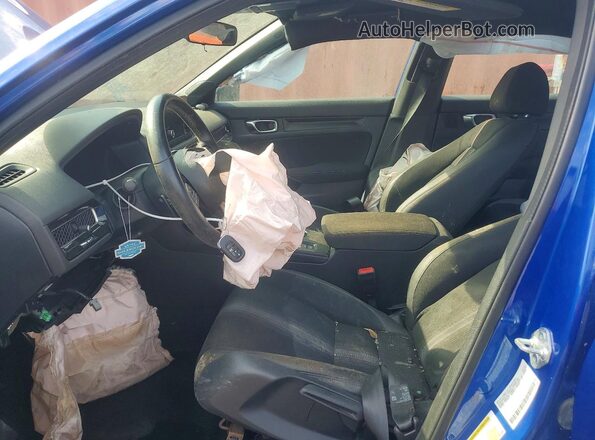 2HGFE2F59PH525592 2023 HONDA CIVIC Blue Widok wnętrza z przodu