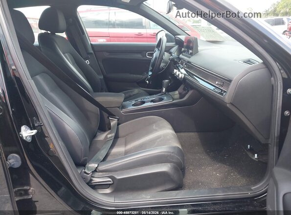 2HGFE2F59PH535698 2023 HONDA CIVIC Black Widok wnętrza z przodu