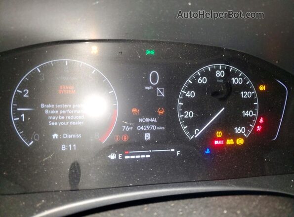 2HGFE2F59RH538152 2024 HONDA CIVIC Blue ხელსაწყოთა პანელის ხედი