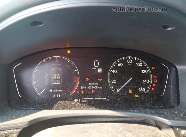 2HGFE2F59SH502760 2025 HONDA CIVIC Blue Вид щитка приладів