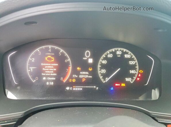 2HGFE2F59SH538027 2025 HONDA CIVIC Black Instrument cluster view