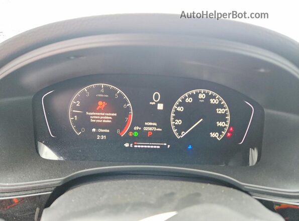 2HGFE2F59SH582299 2025 HONDA CIVIC Black Սարքավորումների վահանակի տեսք